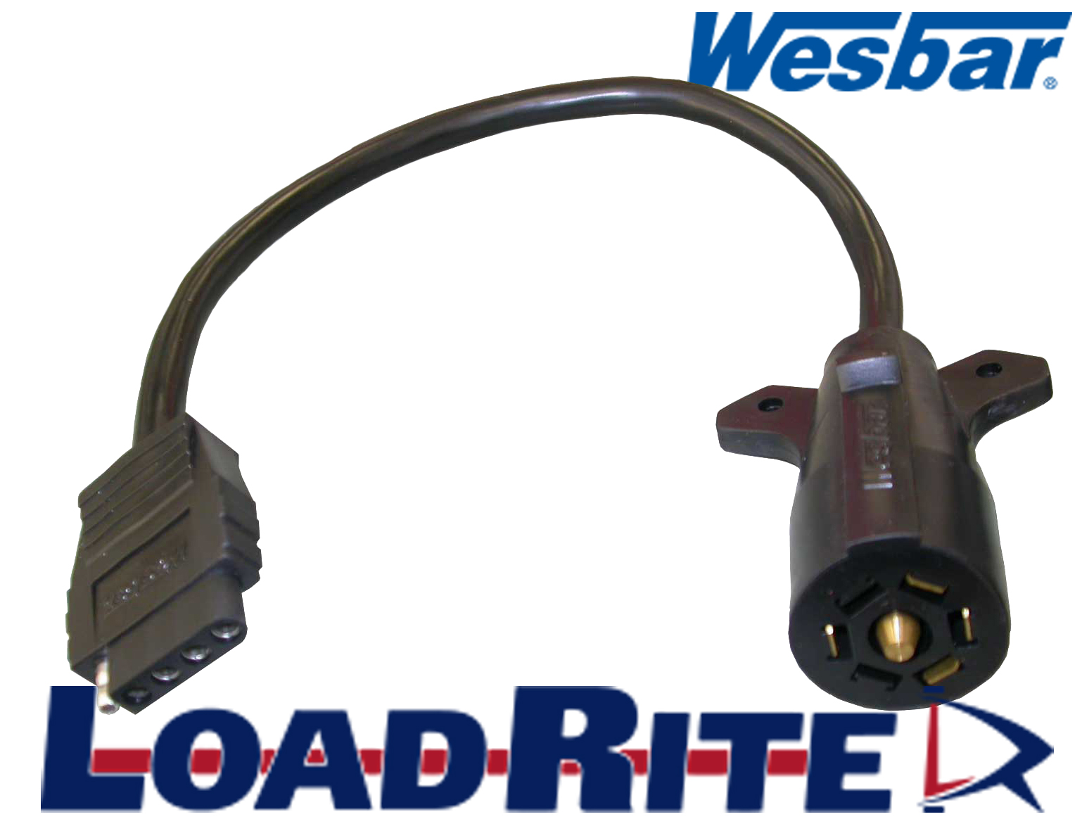 ADAPTER CABLE - 7 ROUND (RV) TO 5 FLAT