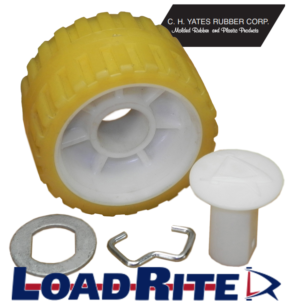 <b><font color="1b1457"><i>LOADRITE</i></font><sup>Ⓒ</sup></b> YELLOW TPR ROLLER REPLACEMENT KIT