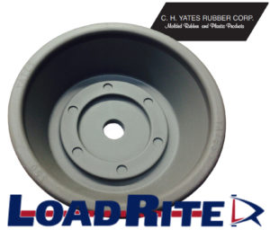 BOW STOP ROLLER END BELL - 3.5" - GREY TPR
