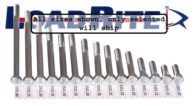 3/8" DIAMETER STAINLESS STEEL HEX HEAD BOLT