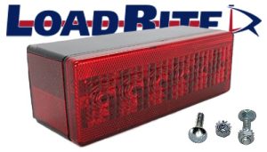 RECTANGULAR TAILLIGHT - LEFT HAND w/ HARDWARE- LED - <sup>Ⓒ</sup>