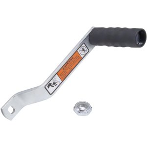Winch handle with nut