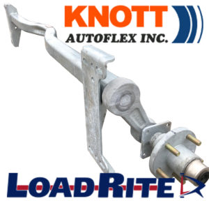 2700LB <FONT COLOR ="RED">OEM</FONT> TORSION AXLE ASSEMBLY - 66.50" FRAME CENTERS - KNOTT<sup>Ⓒ</sup>