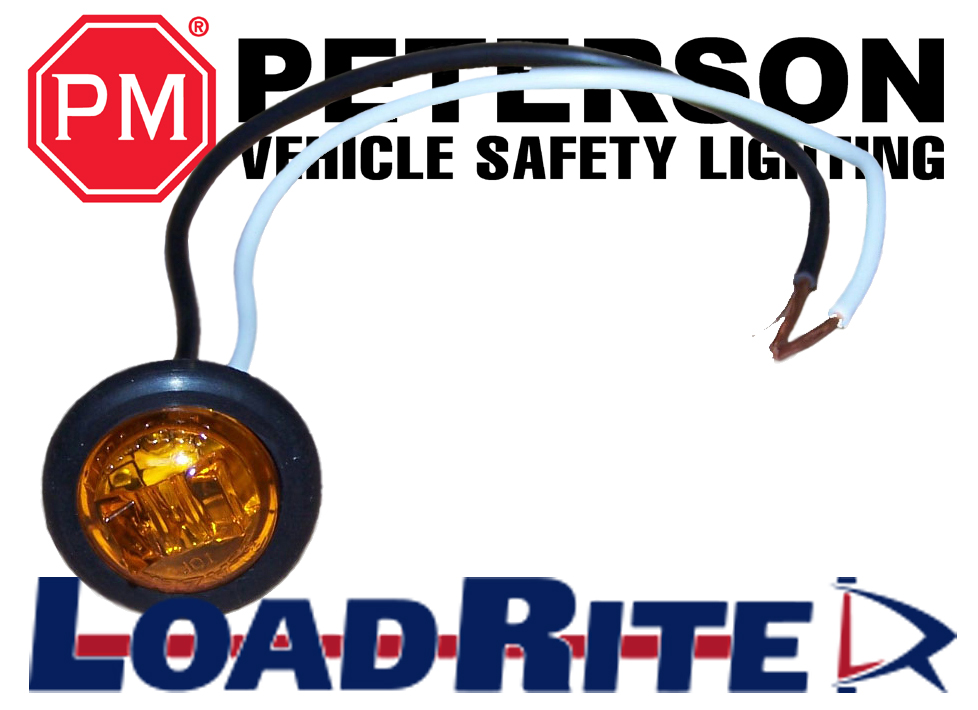 1" ROUND LED AMBER CLEARANCE LIGHT WITH GROMMET
