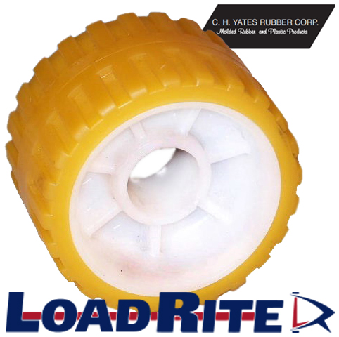 <b><font color="1b1457"><i>LOADRITE</i></font><sup>Ⓒ</sup></b> YELLOW TPR ROLLER - 1.13" ID