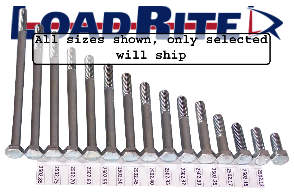 1/2" DIAMETER STAINLESS STEEL HEX HEAD BOLT