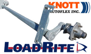 2000LB <FONT COLOR ="RED">OEM</FONT> TORSION AXLE ASSEMBLY - 58" FRAME CENTERS - KNOTT<sup>Ⓒ</sup>
