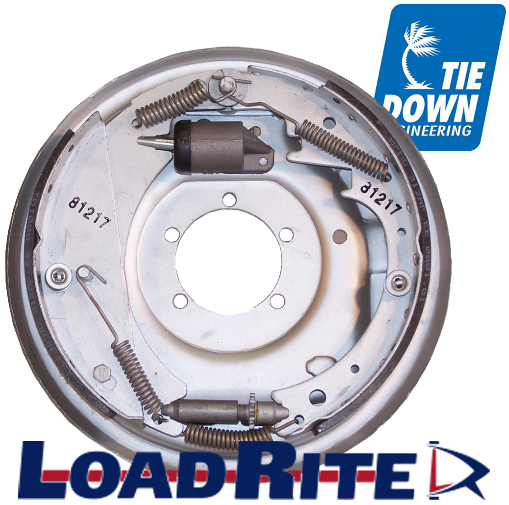 12" FREE BACKING DRUM BRAKE ASSEMBLY - LEFT HAND
